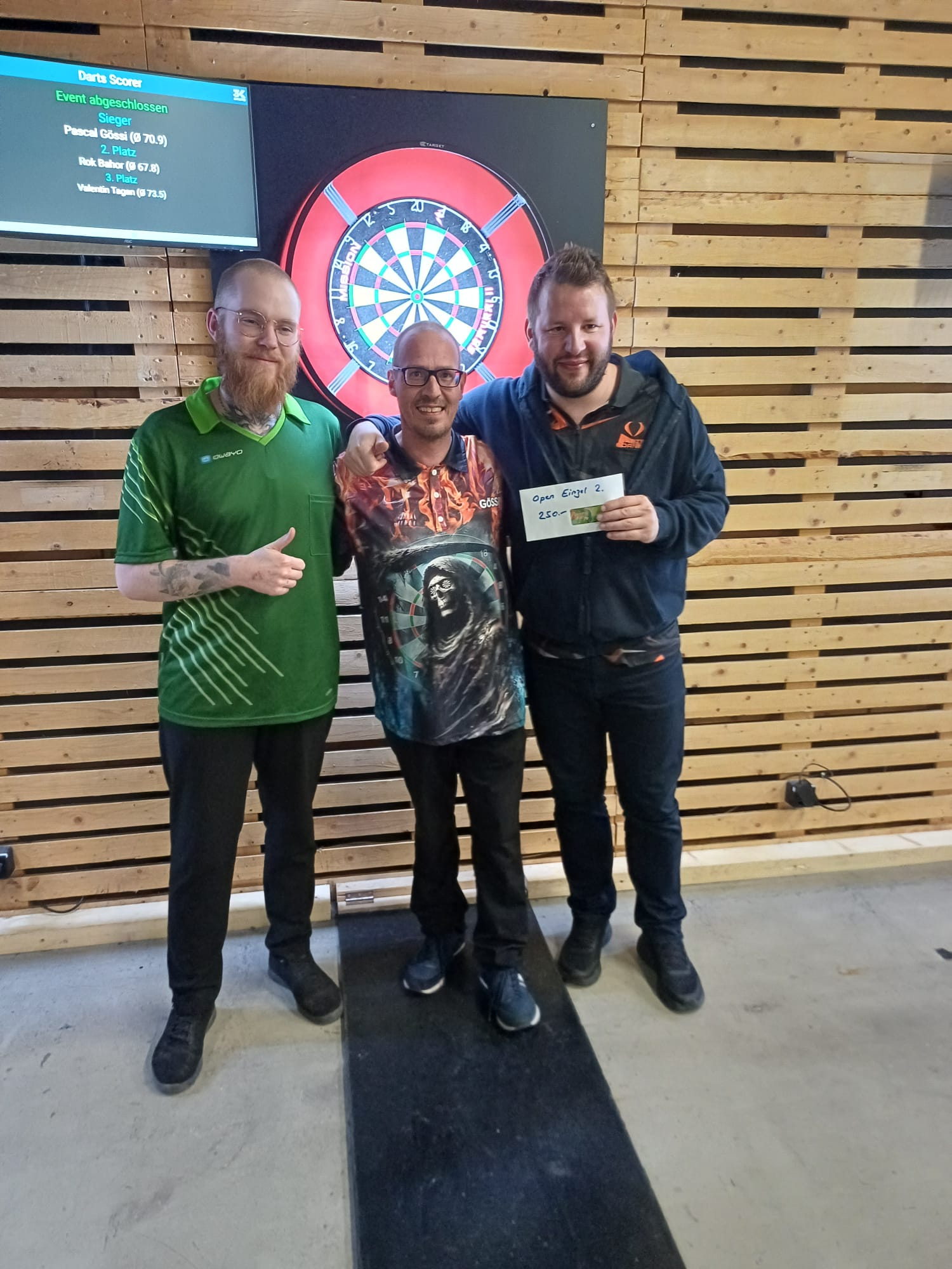 Farnsburger Open 2026 - Open: Valentin Tagan, Pascal Gössi (Sieger) und Rok Bahor